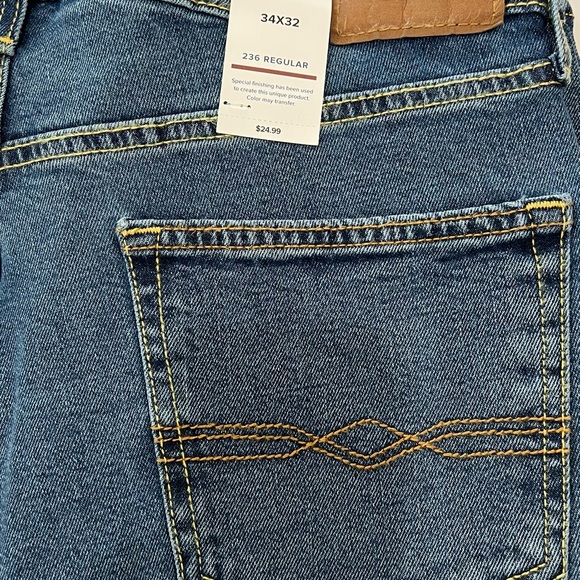 DENIZEN Levi's Men's 236 Regular Fit Blue Denim Jeans Size 34x32 - Picture 2 of 10